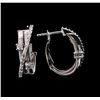 Image 1 : 0.52 ctw Diamond Earrings - 14KT White Gold