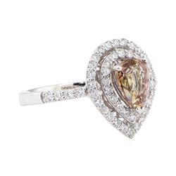 1.68 ctw Pink Sapphire and Diamond Ring - Platinum