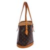 Image 1 : Louis Vuitton Monogram Canvas Leather Petit Bucket PM Bag
