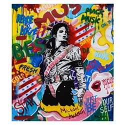 Nastya Rovenskaya- Mixed Media "King of Pop"