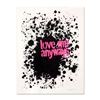 Image 1 : Padhia Avocado, "Love Me Anyways" Hand Painted Unique Variation Silkscreen, Numbered 1/12 and Hand S