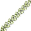 Image 3 : 18.26 Carat Genuine Peridot .925 Sterling Silver Bracelet