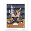 Image 1 : "At the Plate (Twins)" Numbered Limited Edition Giclee from Warner Bros. with Certificate of Authent