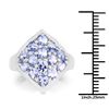 Image 3 : 2.38 Carat Genuine Tanzanite .925 Sterling Silver Ring (size 8)