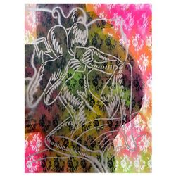 Mark Kostabi "The Complexity Of Love" Hand Signed Original Artwork with COA.