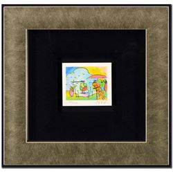 Peter Max- Original Lithograph "Sage Sailboat & Vase (Series II Ver. I)"