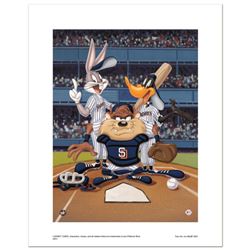  At the Plate (Padres)  Numbered Limited Edition Giclee from Warner Bros. with Certificate of Authen