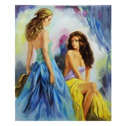 Taras Sidan- Original Oil on Canvas "Best Friends"