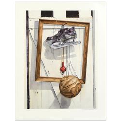 William Nelson, "Still Life on Barn Door" Limited Edition Lithograph, Numbered and Hand Signed by th