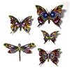 Image 1 : Patricia Govezensky- Original Painting on Cutout Steel (Set of 5) "Set of 5 Butterflies"