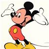 Image 2 : "Mickey Mouse (Hands Up)" Disney Serigraph, with Letter of Authenticity.