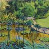 Image 2 : Charles Knecht, "Botanical Gardens at the Huntington Library" Original Oil Painting on Canvas, Hand 