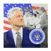 Image 1 : Steve Kaufman (1960-2010), "We the People - President Clinton" Hand Pulled Limited Edition Silkscree