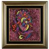 Image 1 : "Fire Dragon" Original Mixed Media Painting by Renowned Artist Lu Hong, Hand Signed by the Artist wi