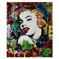 Nastya Rovenskaya- Mixed Media "Marilyn Monroe I"