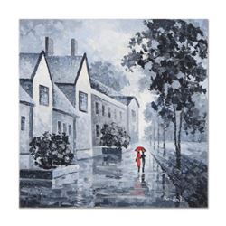 Alexander Antanenka, "Lady In Red" Original Oil Painting on Canvas, Hand Signed with Certificate of 