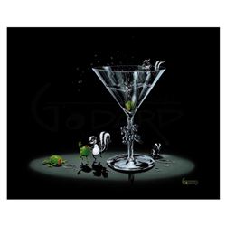 Michael Godard "Drunk As A Skunk" Limited Edition Giclee on Canvas, Numbered and Signed with COA. Ga