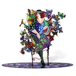 Patricia Govezensky- Original Painting on Cutout Steel "Madam"