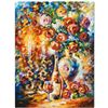 Image 1 : Leonid Afremov (1955-2019) "Shabbat" Limited Edition Giclee on Canvas, Numbered and Signed. This pie