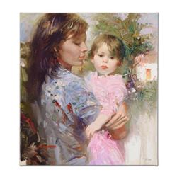 Pino (1939-2010), "Little Cherub" Artist Embellished Limited Edition on Canvas, AP Numbered and Hand