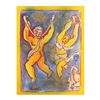 Image 1 : Wayne Ensrud "La Danse" Mixed Media Original Artwork; Hand Signed; COA