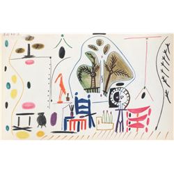 Pablo Picasso- Lithograph "Carnet de Californie 28"