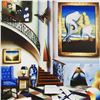 Image 2 : "Surrealist Stairway" Limited Edition Giclee on Canvas by Ferjo, Numbered and Hand Signed by the Art