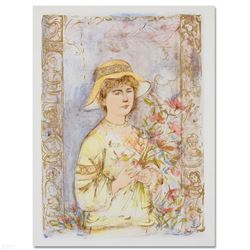 "Flora" Limited Edition Lithograph by Edna Hibel (1917-2014), Numbered and Hand Signed with Certific