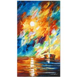 Leonid Afremov (1955-2019) "Rainbow Sky" Limited Edition Giclee on Canvas, Numbered and Signed. This