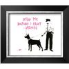 Image 1 : Banksy "Stop me before I paint again" Cusom Framed
