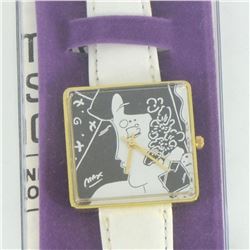 Vintage Peter Max "Profile" Watch with Original Packaging and Paperwork.