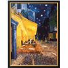 Image 1 : Vincent van Gogh "The Cafe Terrace on the Place du Forum, Arles, at Night" Custom Framed