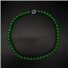 Image 2 : Asian Green Jade Beaded Necklace