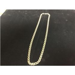 Mens 10K Gold Marry Neck Link Solid Gold Chain
