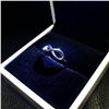 Image 1 : Ladies 925 Sterling Silver Infinity Ring