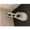 Image 2 : Ladies Gold Square Emerald Rhinestone Bracelet