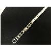 Image 2 : Fine 14K White Gold Custom Made Linked Ladies Bracelet