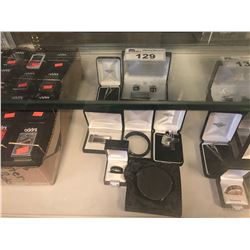 TITANIUM RING, CROSS PENDANT & NECKLACE, 2 BRACELETS, CUFFLINKS, MONEY CLIPS, TIE BAR