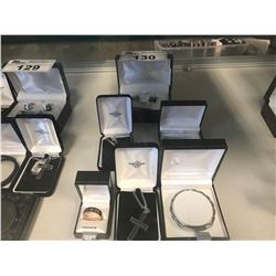 TITANIUM RING, CROSS PENDANT & NECKLACE, BRACELET, TIE BAR, MONEY CLIPS, CUFFLINKS