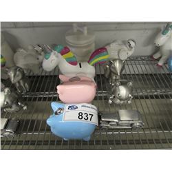 DOG TREAT CONTAINER, UNICORN COIN BANK, PINK PIGGY BANK, BLUE PIGGY BANK, ELEPHANT COIN BANK, S/S