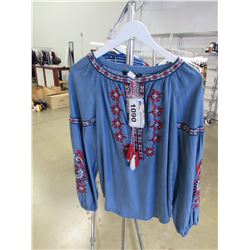 DESIGUAL LONG SLEEVE BLOUSE SIZE S RV $180