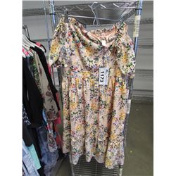 YUMO OFF SHOULDER FLORAL DRESS RV $136 SIZE 10