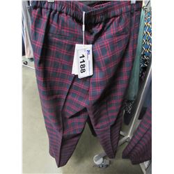 ICHI BEET RED PANTS SIZE 38 (RETAIL $95.00)