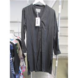 ICHI LONG SLEEVE BUTTON FRONT DRESS RV $109 SIZE 36