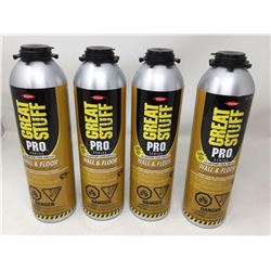 Great Stuff Pro Polyurethane Foam Adhesive Wall & Floor (4 x 751g)