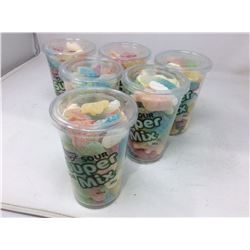 Huer Sour Super Mix Candy Cups (6 x 370g)