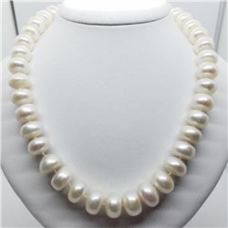 Silver Clasp Freshwater Pearl 12-13Mm Necklace, Made in Canada, Suggested Retail Value $300 (Estimat