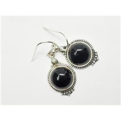 Silver Black Onyx Earrings, Made in Canada, Suggested Retail Value $360 (Estimated Selling Price fro