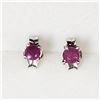 Image 1 : Silver Ruby Earrings, Made in Canada, Suggested Retail Value $100