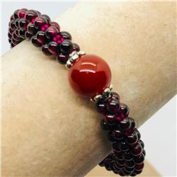Garnet Flexible Bracelet (~weight 16.5g), Made in Canada, Suggested Retail Value $120